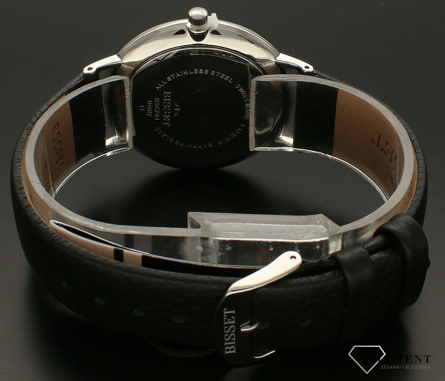 Zegarek męski Bisset srebrno-czarny BSCF61.jpg